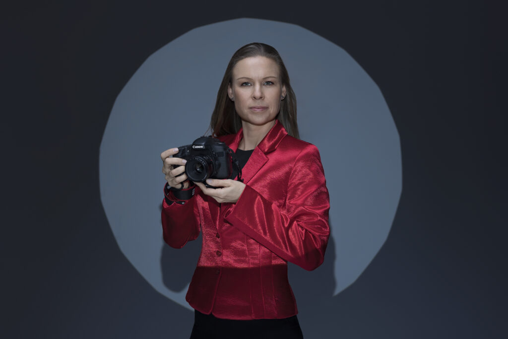 Professional Photographer in her photography studio in Doha, Qatar