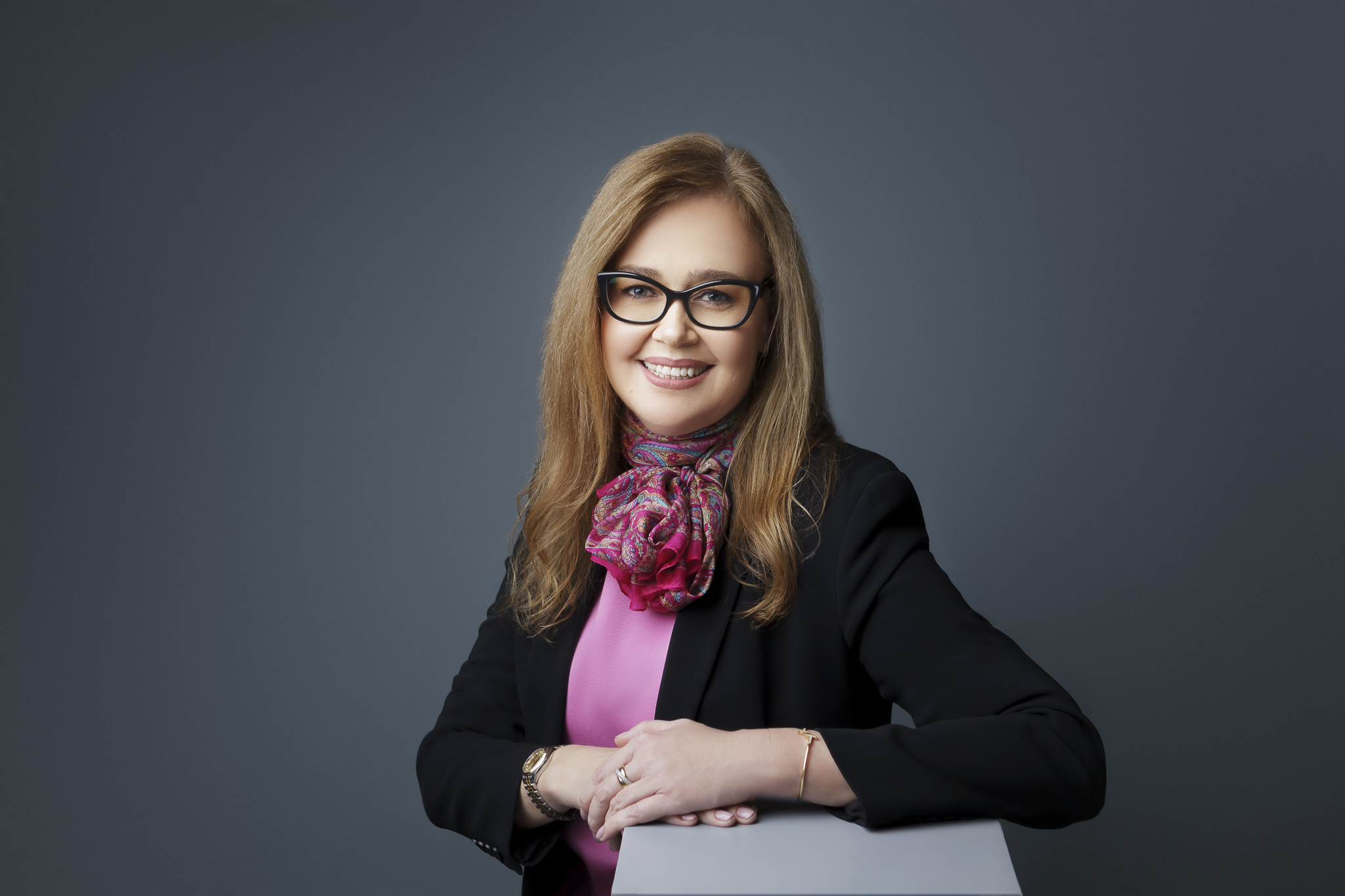 Professional business photo of bank director.